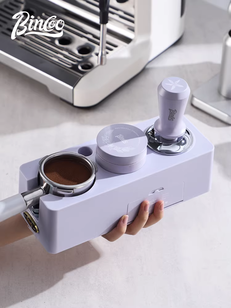 Bộ dụng cụ ép bột cà phê đa năng Bincoo Taro Purple Italian Press Powder Base, kích thước phổ thông 51/58mm