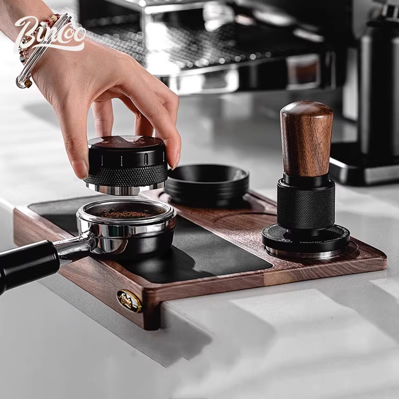 Bộ dụng cụ đầm cà phê Bincoo lực không đổi 30 pound, kích thước 51/58mm, kèm đế phân phối