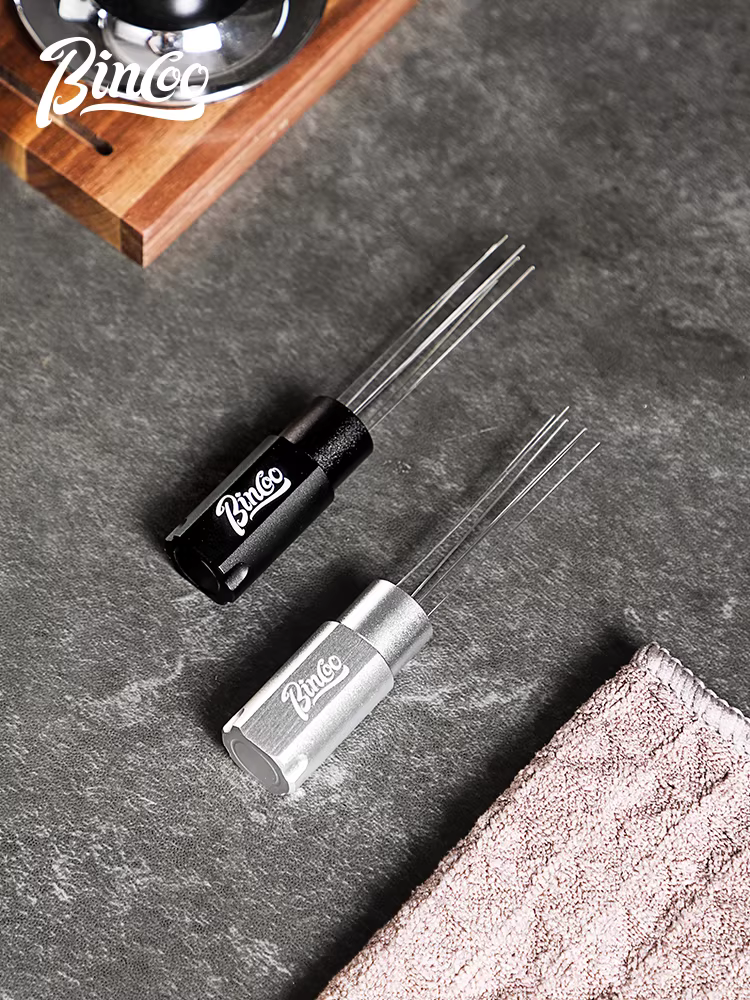 Kim phân phối cà phê từ tính Bincoo để khuấy và phá vỡ các cục, phân phối đều bã cà phê, dụng cụ phân phối cà phê kiểu Ý để khuấy.