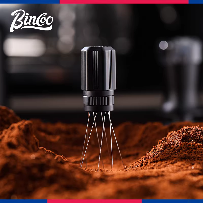 Kim pha cà phê Bincoo, dụng cụ phân phối bột có thể xoay, phân phối bột đều, khuấy bột, làm tan cục bột, phụ kiện kiểu Ý.