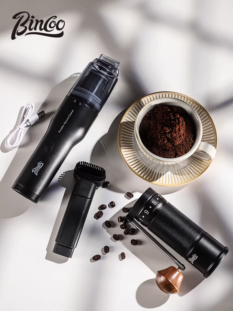 Máy hút bụi bột cà phê Bincoo nhỏ, không dây, sạc không dây, máy hút bụi quán cà phê, thiết bị hút bụi bột