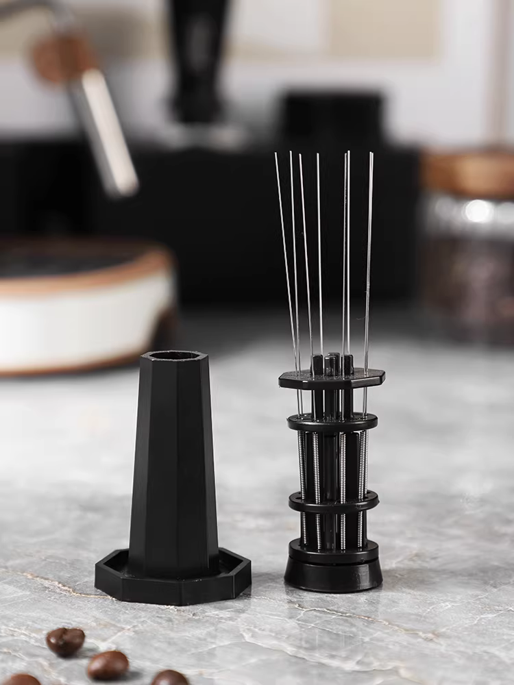 Kim phân phối cà phê Bincoo bằng thép không gỉ, dụng cụ khuấy cà phê, dụng cụ khuấy bột, kim phân phối, kiểu Ý