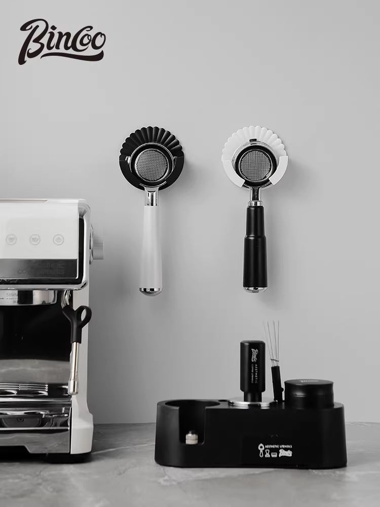 Giá để dụng cụ pha cà phê Bincoo, giá để đồ bằng nhựa, không cần khoan, 51/58mm, thiết bị pha cà phê espresso, đa năng