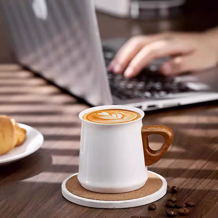 Ly cà phê Bincoo, ly espresso 150ml, chất liệu gốm sứ, kiểu dáng đơn giản phong cách châu Âu, dùng pha cà phê thủ công kiểu Ý.