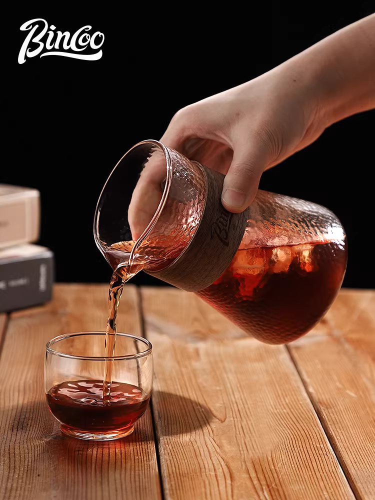 Bộ dụng cụ pha cà phê Bincoo kiểu Nhật, pha cà phê thủ công, ấm pha cà phê bằng thủy tinh, cốc chia sẻ cà phê kiểu nhỏ giọt