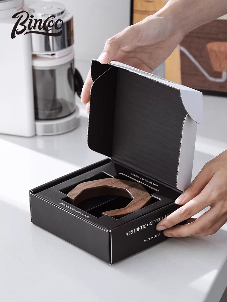 Bincoo e61 series máy pha cà phê đầu pha cà phê gỗ óc chó vòng chống bỏng gỗ nguyên khối tấm chắn nhiệt phụ kiện thiết bị pha cà phê