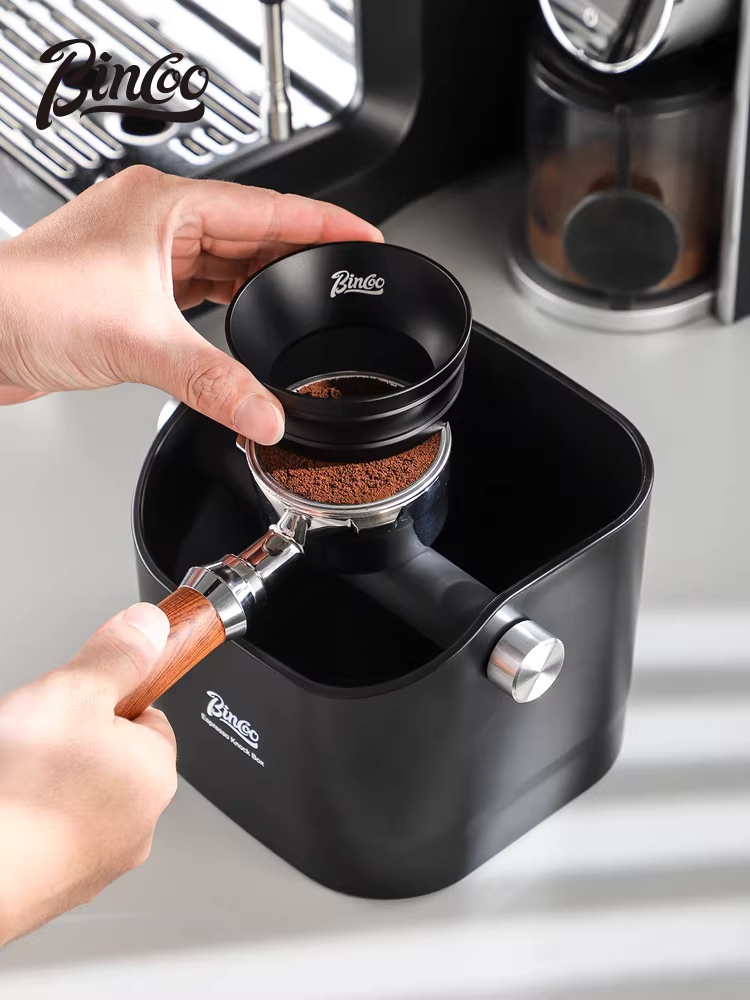 Vòng thu bột từ tính cho máy pha cà phê Bincoo, model cao cấp, chống bột bay, thiết bị Ý, vòng phân phối 51/58mm