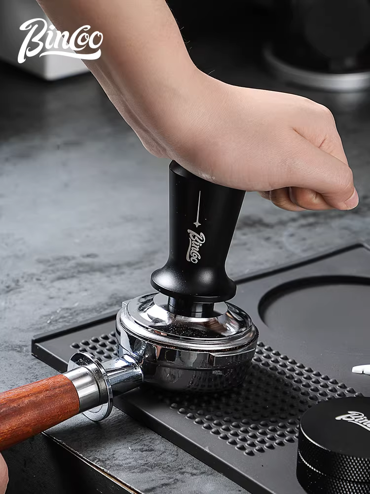 Bộ dụng cụ pha cà phê đa năng Bincoo: đệm nén, búa nén, dụng cụ phân phối bột, hộp đựng bã cà phê, đệm bảo quản 51mm58