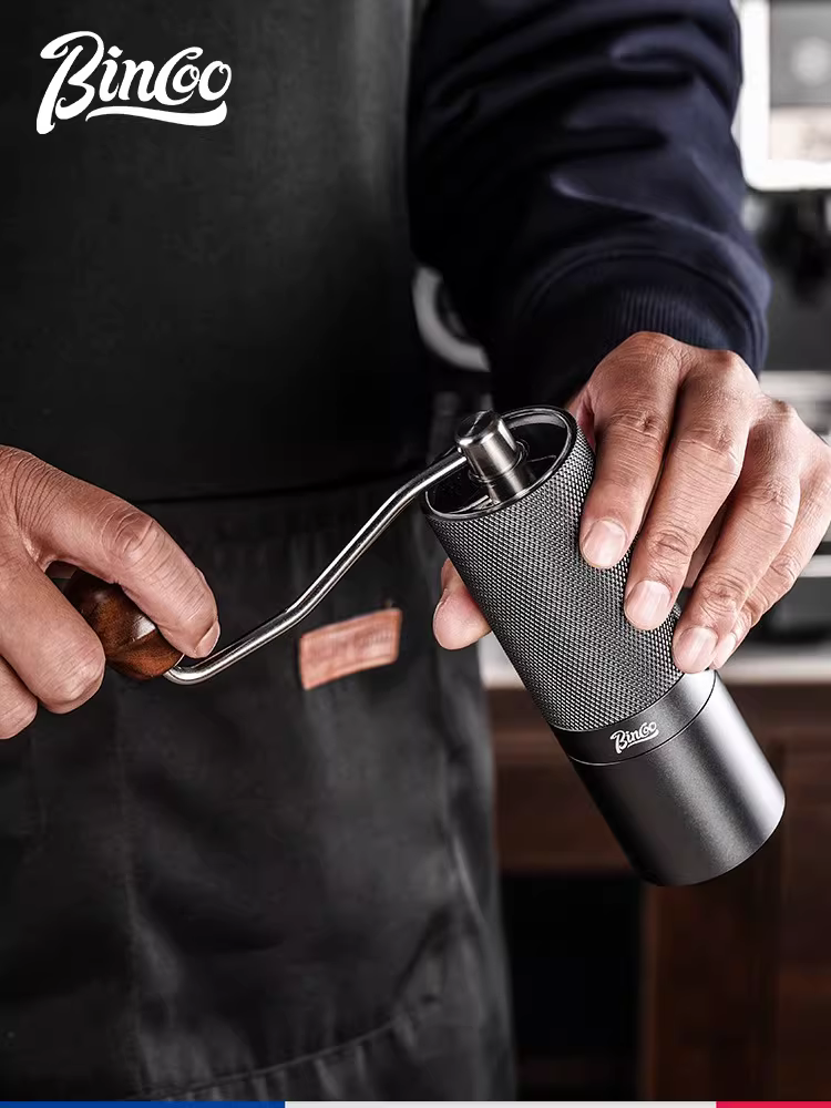 Máy xay cà phê cầm tay Bincoo, lõi thép gia dụng, máy xay cà phê hạt nhỏ gọn, máy xay cà phê cầm tay nhỏ