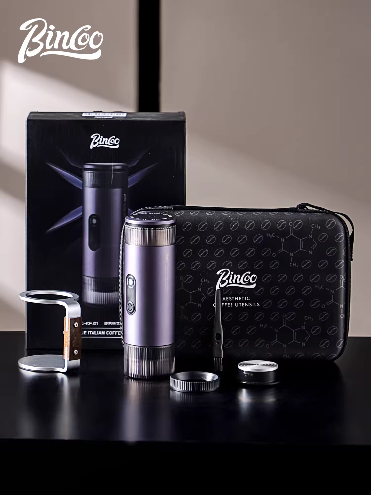 Máy pha cà phê di động Bincoo nhỏ gọn, dùng trong gia đình, máy pha cà phê espresso điện H1Pro, dùng được ở văn phòng và ngoài trời