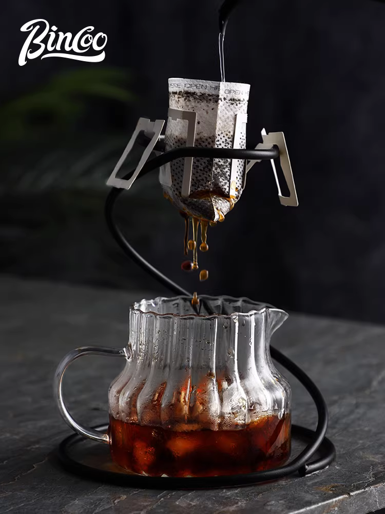 Bình pha cà phê Bincoo, bình thủy tinh, trà lạnh, ấm trà hoa, dụng cụ pha cà phê lạnh tại nhà, bộ lọc cà phê pha tay, chịu nhiệt cao