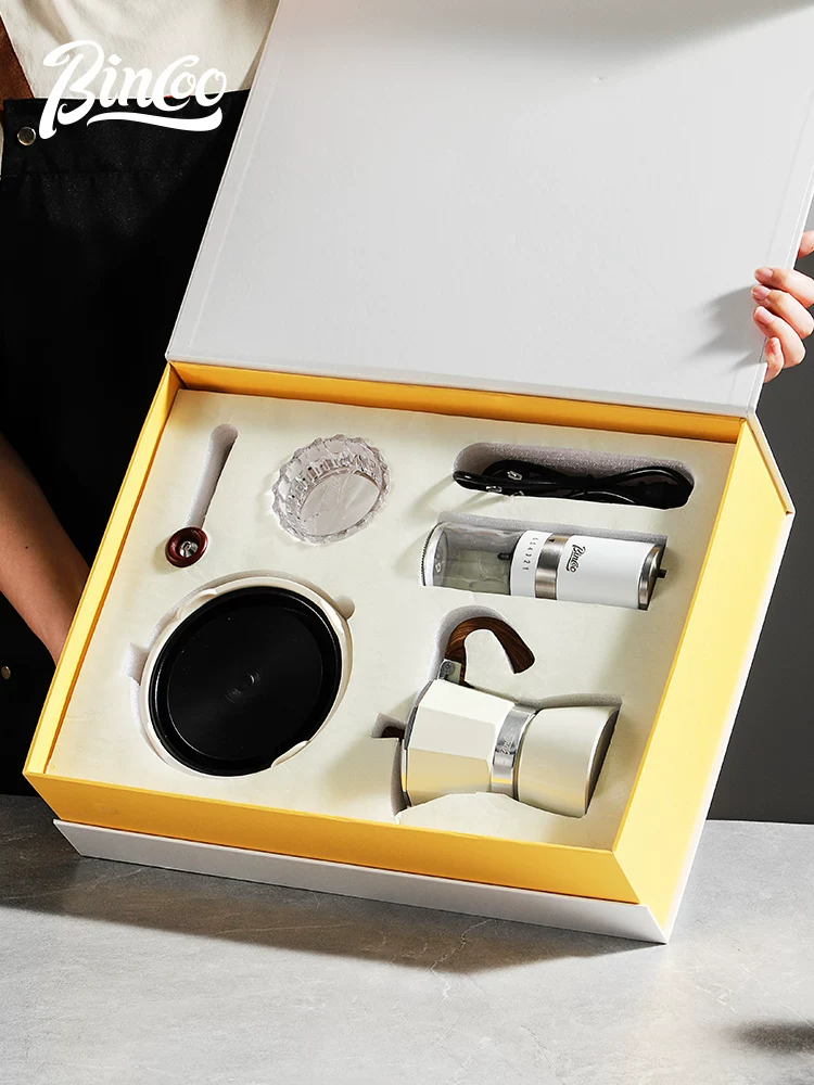 Bộ pha cà phê Moka Bincoo, hộp quà tặng, quà tân gia, quà tặng bạn thân, quà lưu niệm cho bạn gái, quà sinh nhật sáng tạo, quà tặng thiết thực