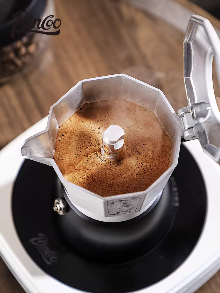 Bộ pha cà phê Bincoo Moka, máy pha cà phê gia dụng nhỏ gọn, bếp điện gốm, bộ dụng cụ pha cà phê thủ công, đồ dùng pha cà phê