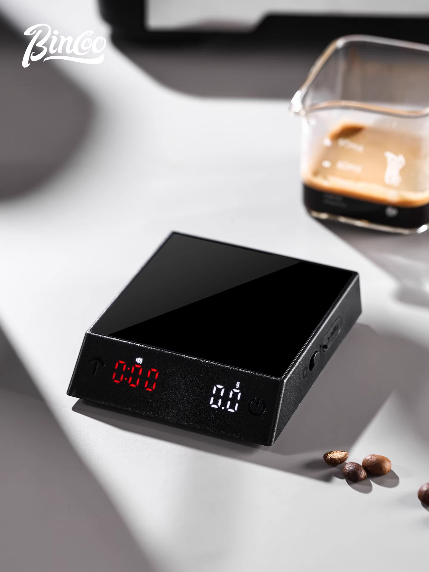 Cân kỹ thuật số cà phê Bincoo, cân hẹn giờ pha cà phê thủ công thông minh, nhỏ gọn, mini, di động, kiểu Ý, cân chính xác 0.1g