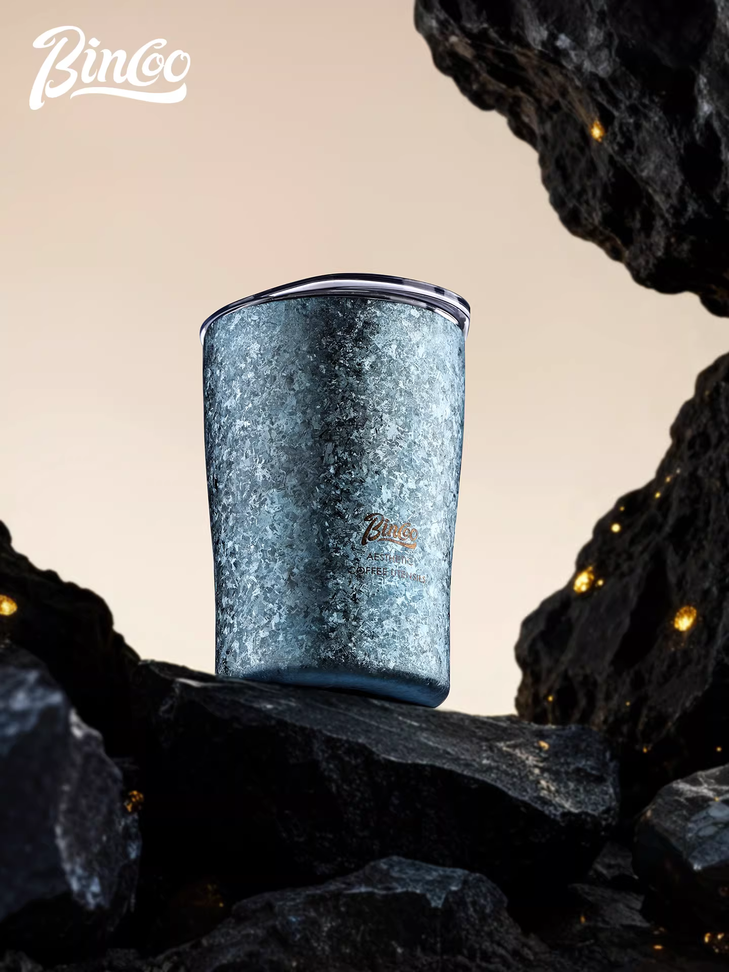 Cốc titan Bincoo cốc cách nhiệt titan nguyên chất cốc nước nam cốc cà phê cá nhân của phụ nữ cốc du lịch di động