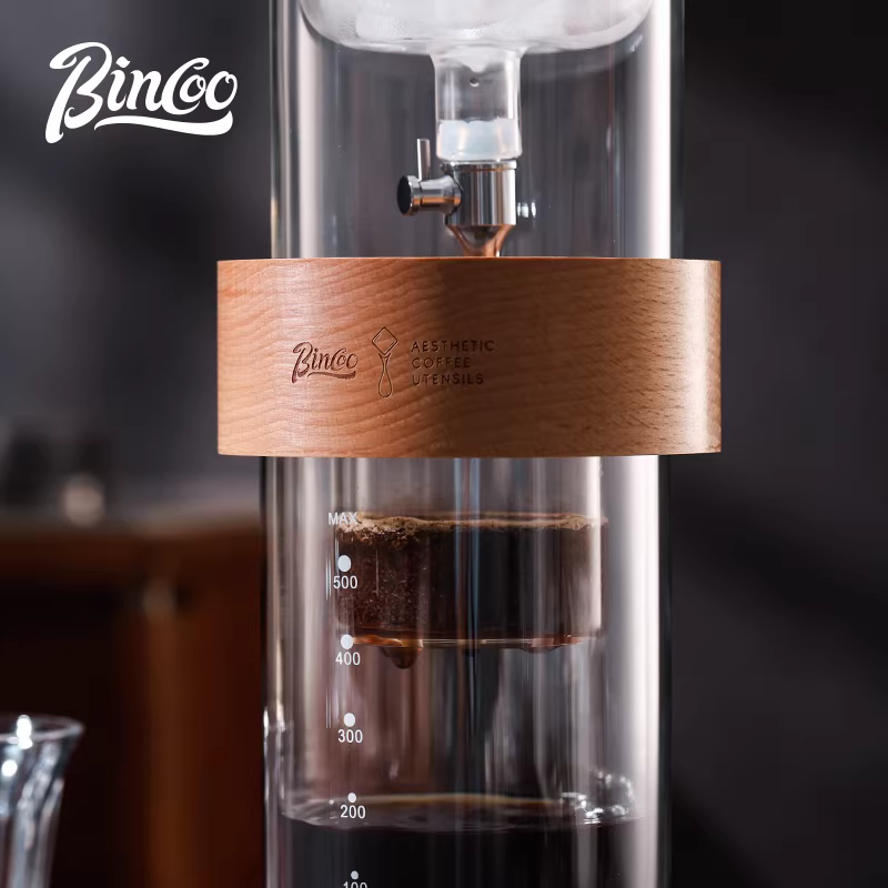 Bình pha cà phê đá Bincoo, bình pha cà phê bằng thủy tinh, bình pha cà phê lạnh, bình pha cà phê kiểu nhỏ giọt, bình pha cà phê đá dung tích lớn, pha cà phê thủ công dùng cho gia đình