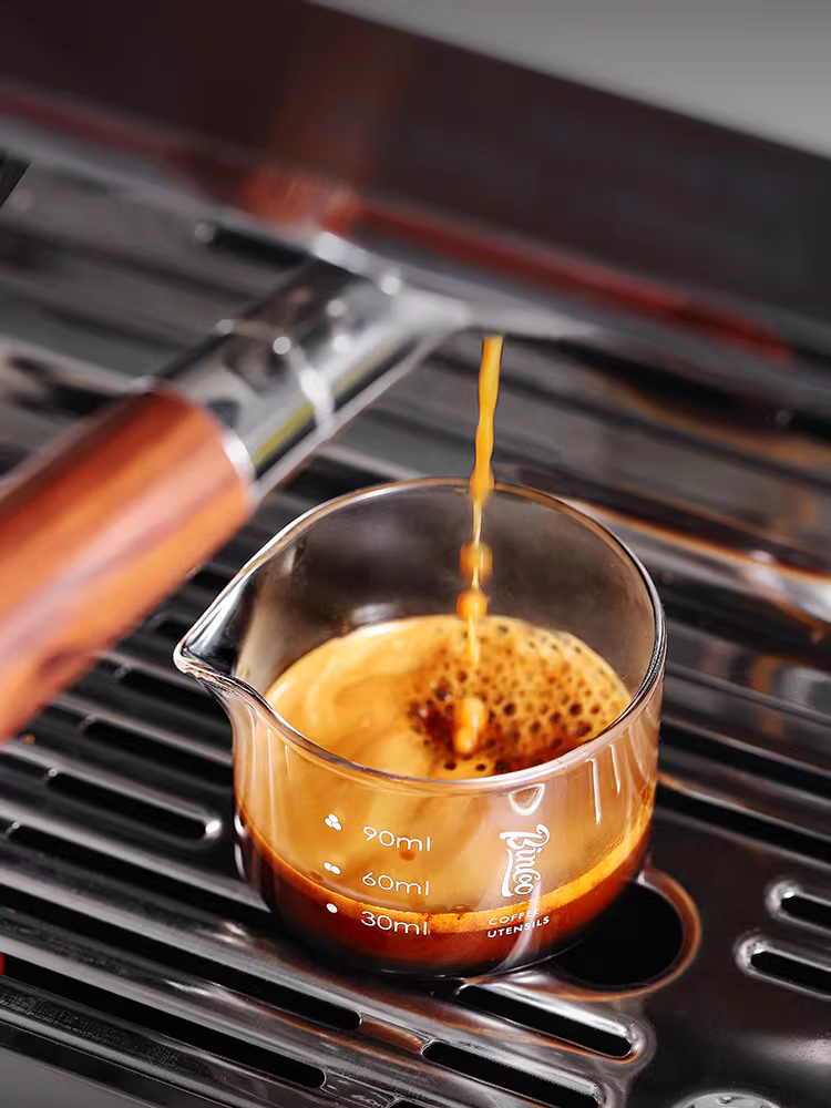 Cốc cà phê espresso Bincoo có vạch chia mini, cốc đo chiết xuất nhỏ, cốc sữa nhỏ, cốc shot, cốc ounce