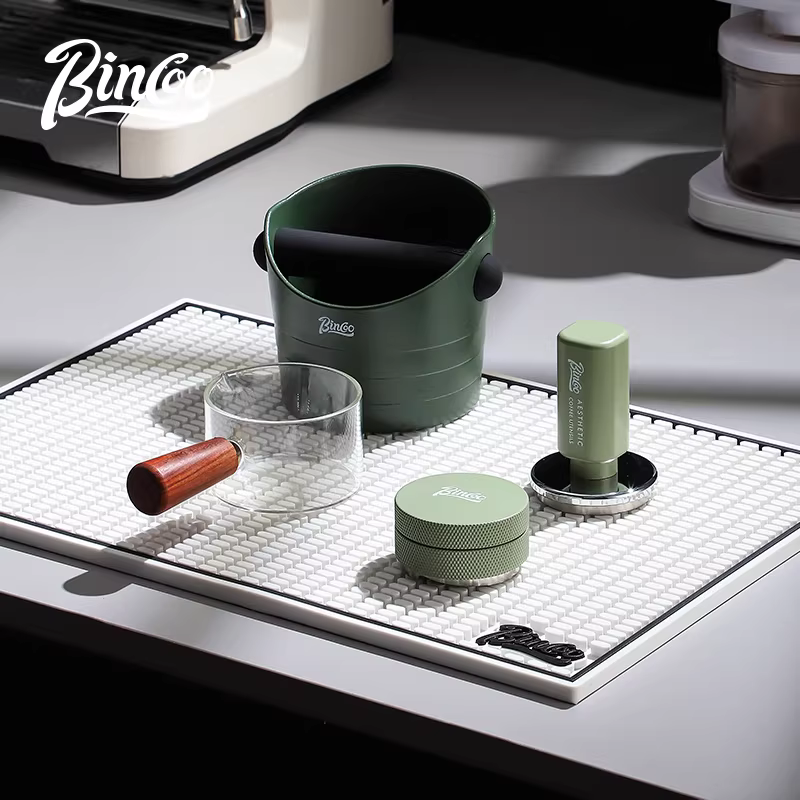 Tấm lót tamper cà phê Bincoo, tấm lót máy pha cà phê espresso, dụng cụ pha cà phê đa năng, tấm lót để thoát nước và bảo quản