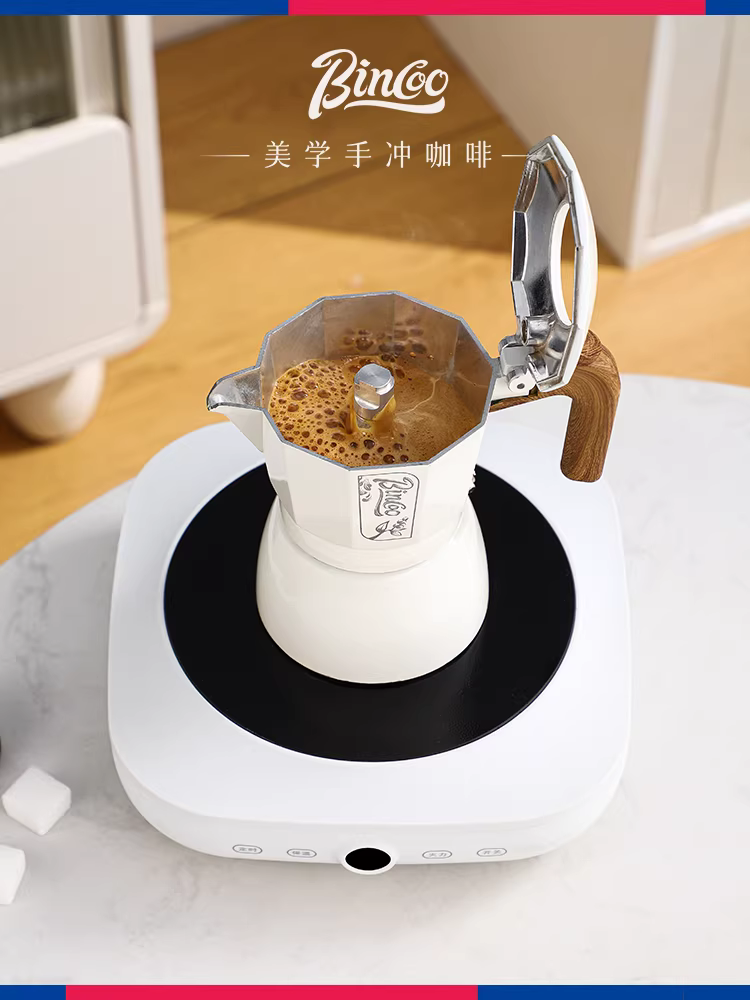 Bếp điện gốm nhỏ Bincoo, bếp điện gia dụng, bếp đun nhỏ dành cho pha cà phê moka, chuyên dùng để đun nước, máy pha cà phê êm ái.
