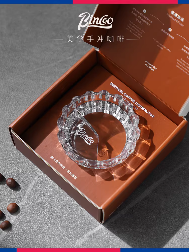 Nhà phân phối bột cà phê moka pot Bincoo, phụ kiện thu gom bột moka pot đặc biệt, dụng cụ ép bột, dụng cụ phân phối bột.