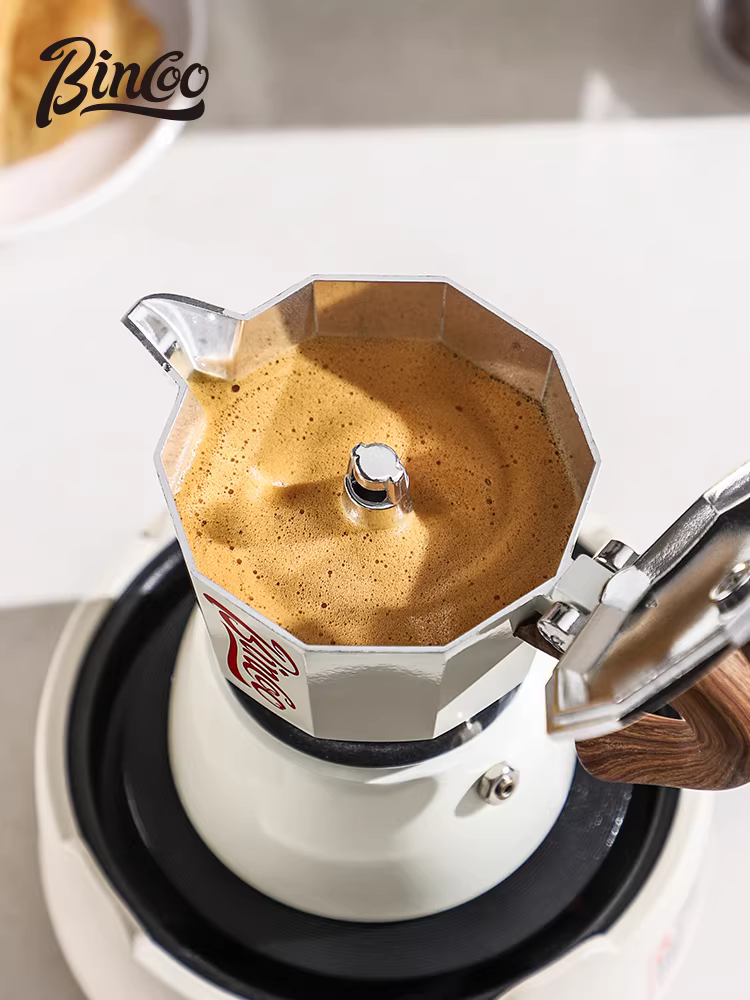 Bộ pha cà phê Bincoo Moka, bếp điện gốm gia dụng, máy pha cà phê espresso, dụng cụ pha cà phê, hộp quà tặng
