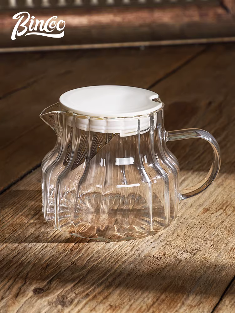 Bình pha cà phê Bincoo, bình thủy tinh, trà lạnh, ấm trà hoa, dụng cụ pha cà phê lạnh tại nhà, bộ lọc cà phê pha tay, chịu nhiệt cao