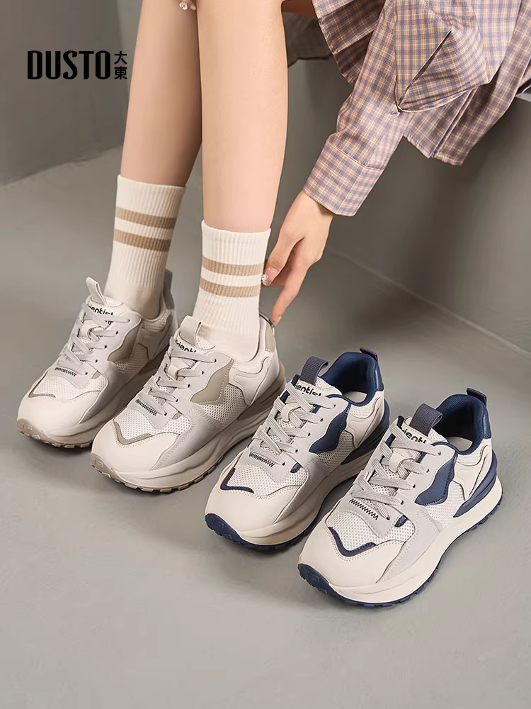 Giày nữ Dadong Agan 2025 mẫu mới hot mùa thu đông, giày nữ đế dày phong cách retro, giày thể thao nữ, giày nữ thường ngày