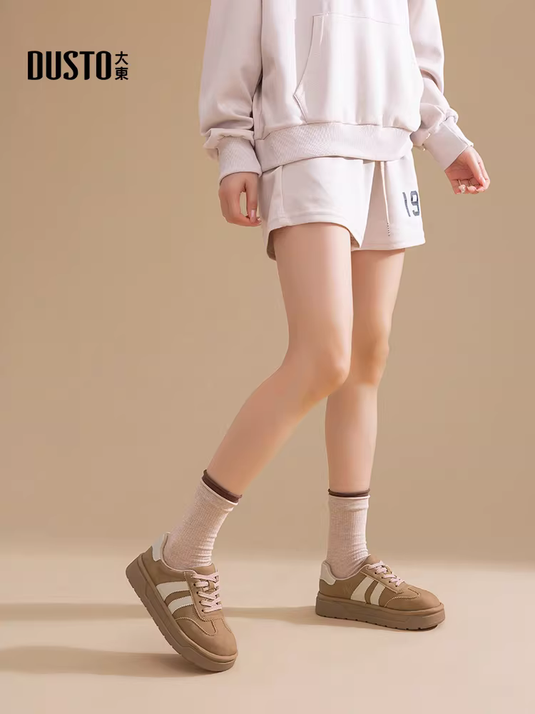 Giày thể thao Dadong retro kiểu dáng cổ điển dành cho nữ, mẫu mới thu đông 2025, đa năng, đế dày, đế bằng, giày thể thao thường ngày dành cho nữ