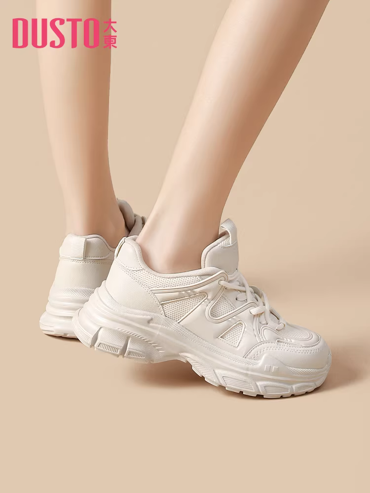 Giày bố nữ, giày thể thao đen, giày nữ mùa thu đông 2025 mới, thoáng khí, giày đế dày đa năng giúp chân trông nhỏ nhắn.