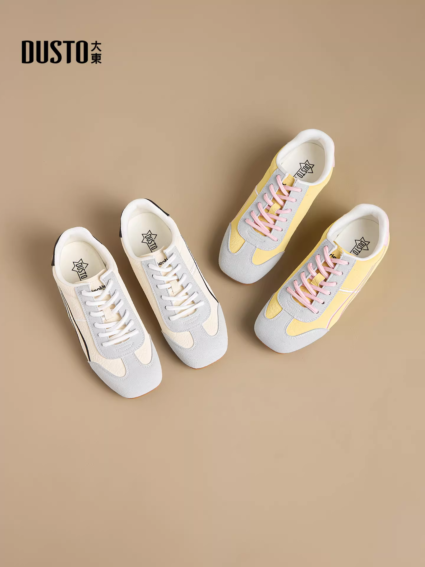 Giày thể thao nữ đế mềm, kiểu dáng giản dị, mẫu mới thu đông 2025, đế mỏng, phong cách retro, kiểu giày tập luyện Đức