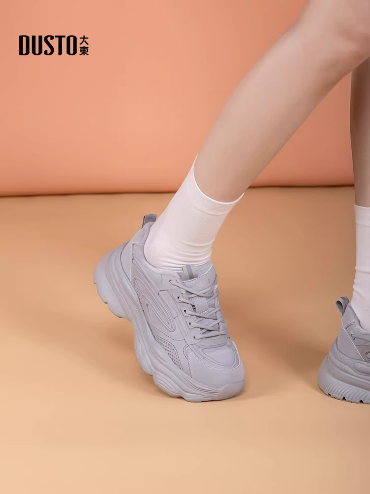 Giày thể thao nữ đế dày kiểu bố 2025, giày mùa thu đông mới, nhẹ, đa năng, giày thể thao thường ngày dành cho nữ