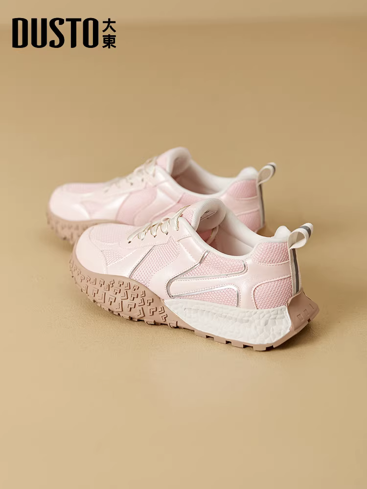 Giày đế dày Dadong kiểu Forrest Gump dành cho nữ, giày thời trang thu đông 2025 mới, giày thể thao thông thường, giày chạy bộ nữ.