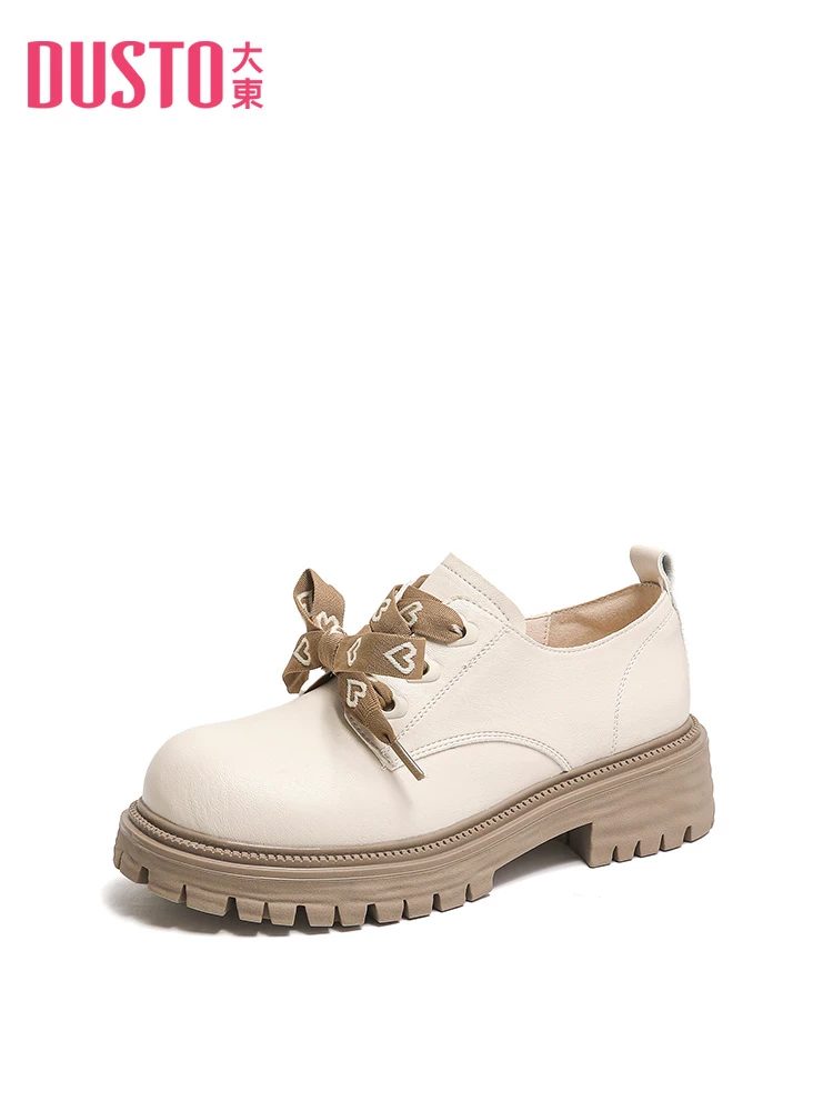 Giày lười kiểu Anh Dadong dành cho nữ, giày nữ đế dày mùa thu đông 2025 mới, giày đơn phong cách Pháp, giày da nhỏ kiểu JK, giày đa năng.