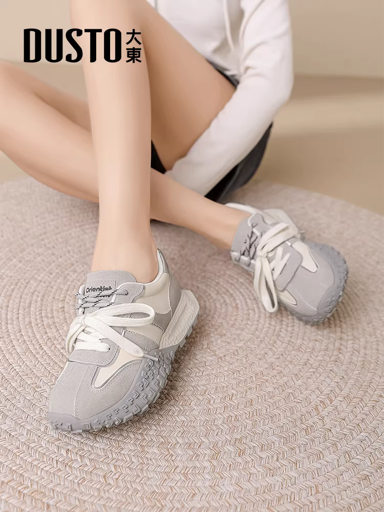 Giày Dadong siêu hot phong cách Forrest Gump nữ 2025, giày thể thao mùa thu/đông mới, giày thể thao đế dày phong cách Đức, giày bố nữ