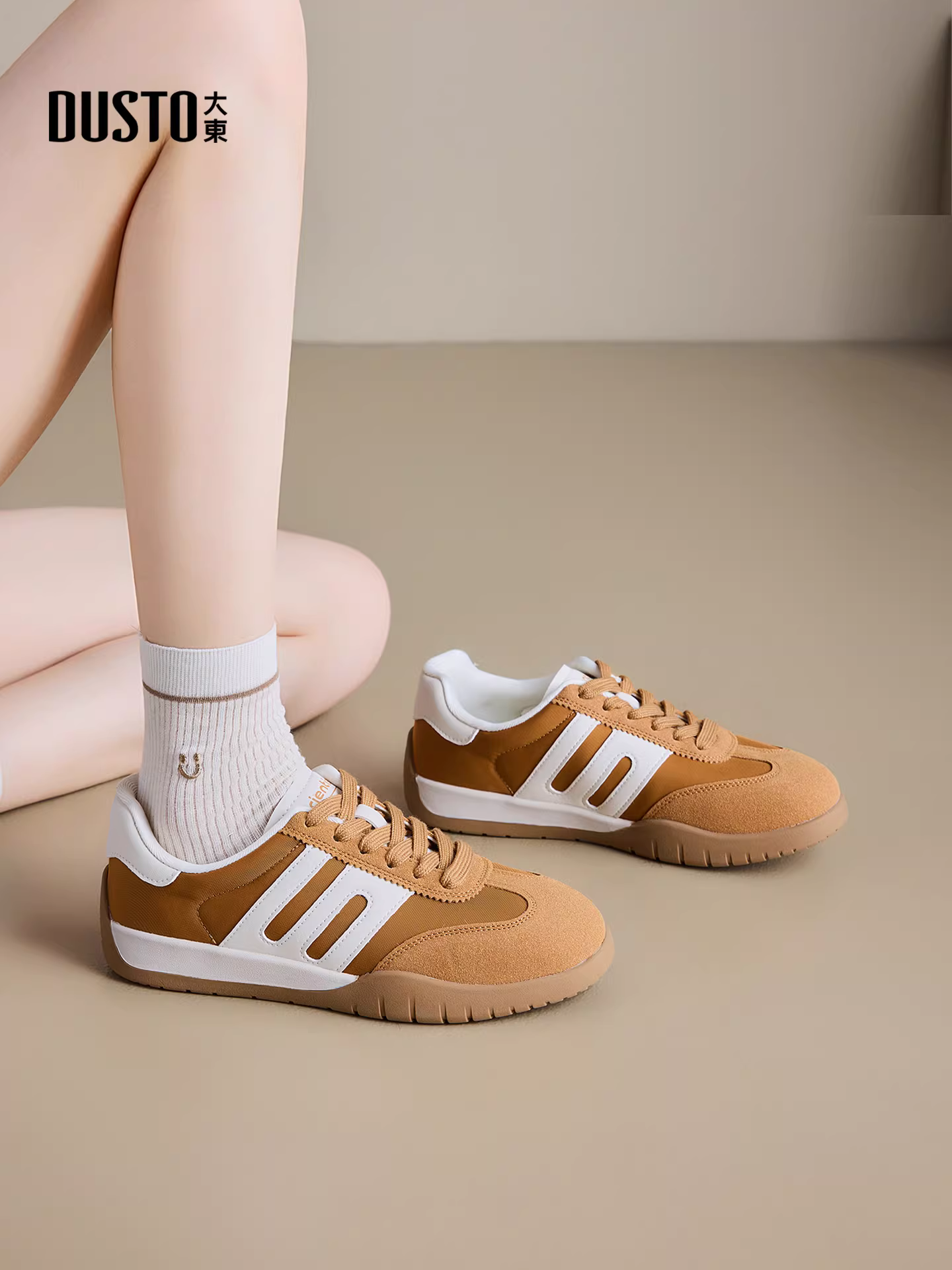 Giày thể thao nữ Dadong Juhao Daxun 2025 Thu/Đông siêu hot, đa năng, phong cách Forrest Gump