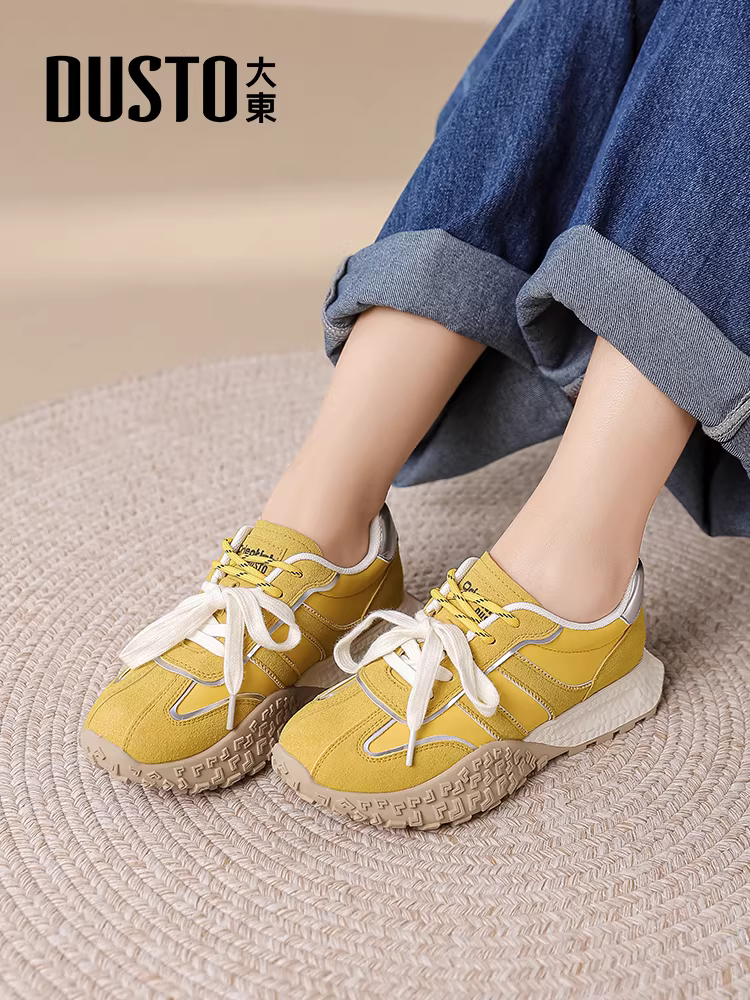 Giày Dadong siêu hot phong cách Forrest Gump nữ 2025, giày thể thao mùa thu/đông mới, giày thể thao đế dày phong cách Đức, giày bố nữ