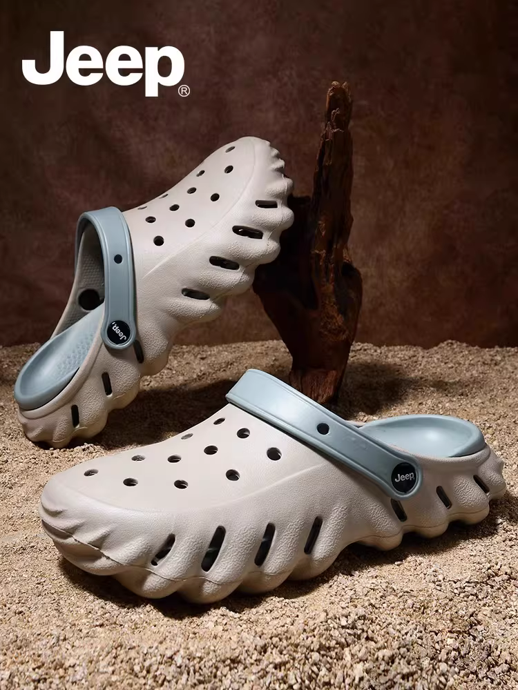 Giày ngoài trời JEEP/Jeep dành cho nam và nữ, thích hợp để mặc ngoài trời, đi bộ đường dài, thoáng khí, dép đế mềm, guốc đi biển cho cặp đôi, dép.