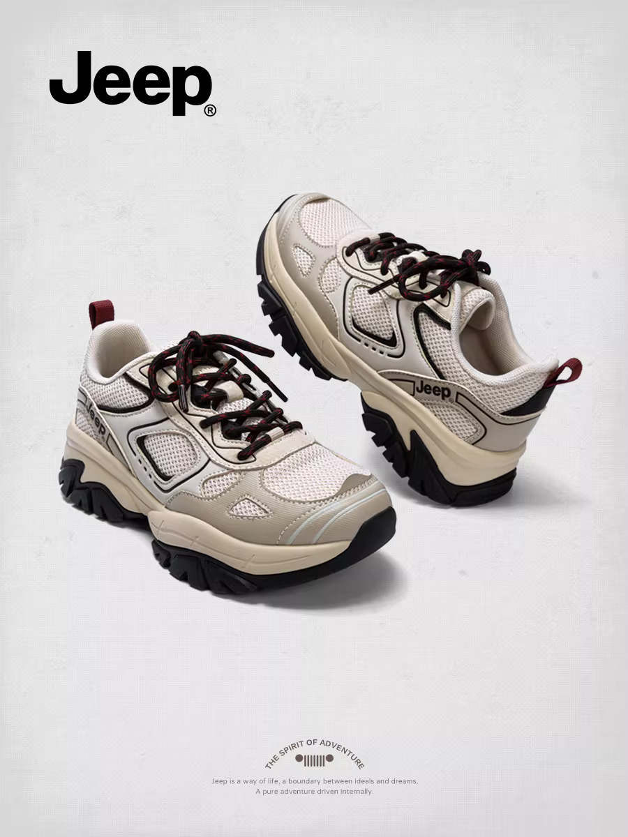 Giày nữ Jeep mùa thu đông 2025, giày leo núi mùa thu đông mới, giày thể thao chống trơn, giày ngoài trời nhẹ