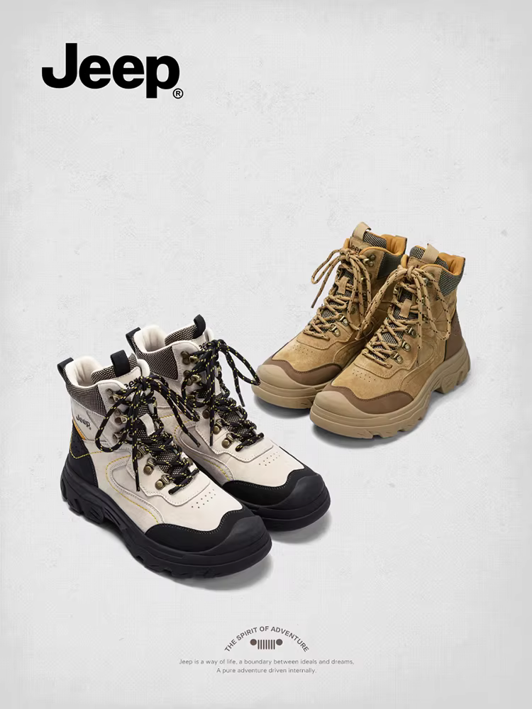 Giày bốt Martin Jeep nữ 2025 mới thu đông kiểu retro đế dày đi bộ đường dài kiểu Anh