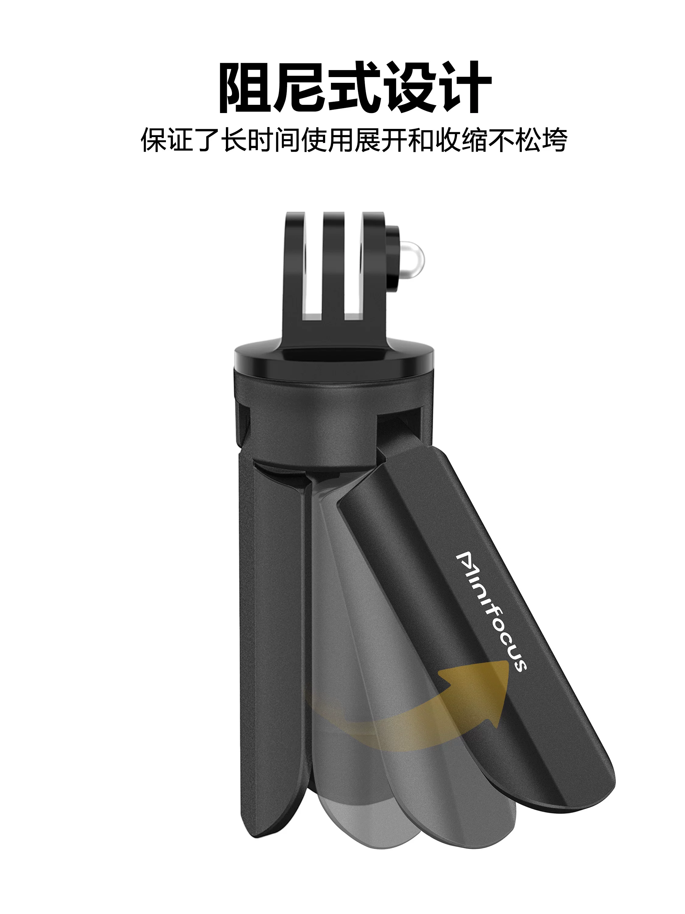 Chân máy mini Minifocus phù hợp với gậy cầm tay DJI Action 6/5 Pro/4, chân máy mini cho giá đỡ máy ảnh hành động Action 4, gậy selfie mở rộng siêu nhỏ Osmo Action.