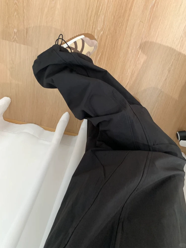 Quần cargo nữ kiểu Mỹ, xuân 2025, size lớn, cạp cao, dáng rộng, tôn dáng, dành cho người có thân hình quả lê, quần ống rộng