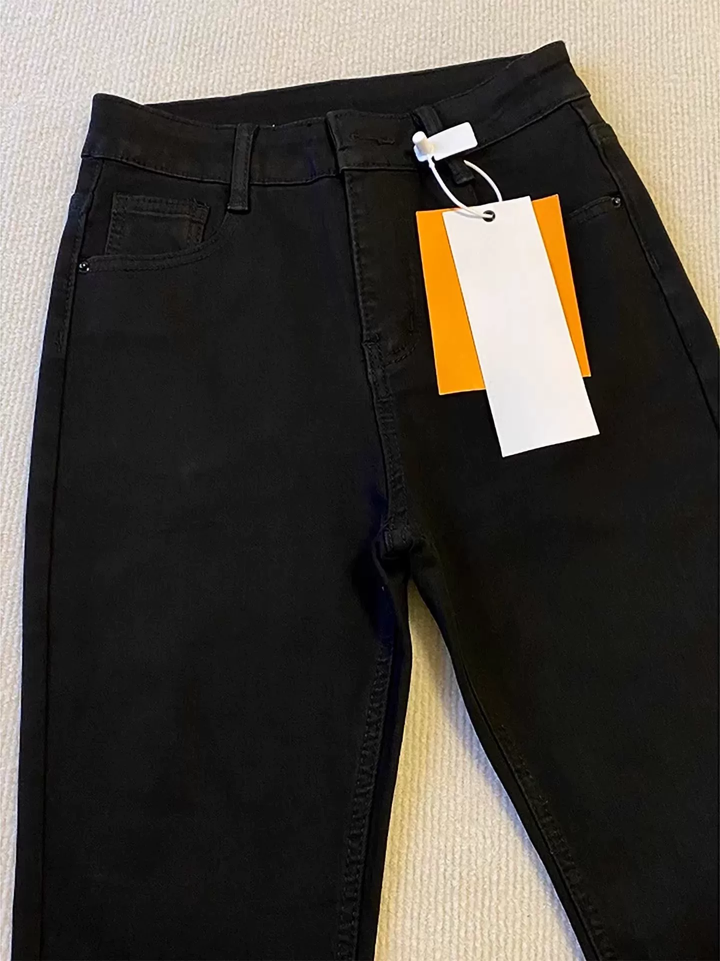 Quần jean ống đứng xòe màu đen lót lông cừu, quần bootcut cạp cao co giãn che hông, dáng ôm, size lớn mùa đông