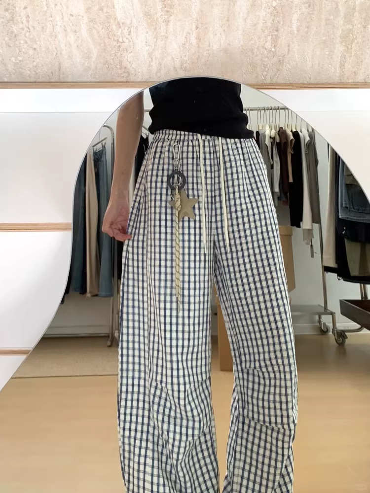 Quần ống rộng thoải mái dành cho nữ, phong cách mùa thu, cỡ lớn, lưng cao, dáng rộng, mềm mại, tôn dáng, dành cho người có thân hình quả lê, quần dài chạm sàn