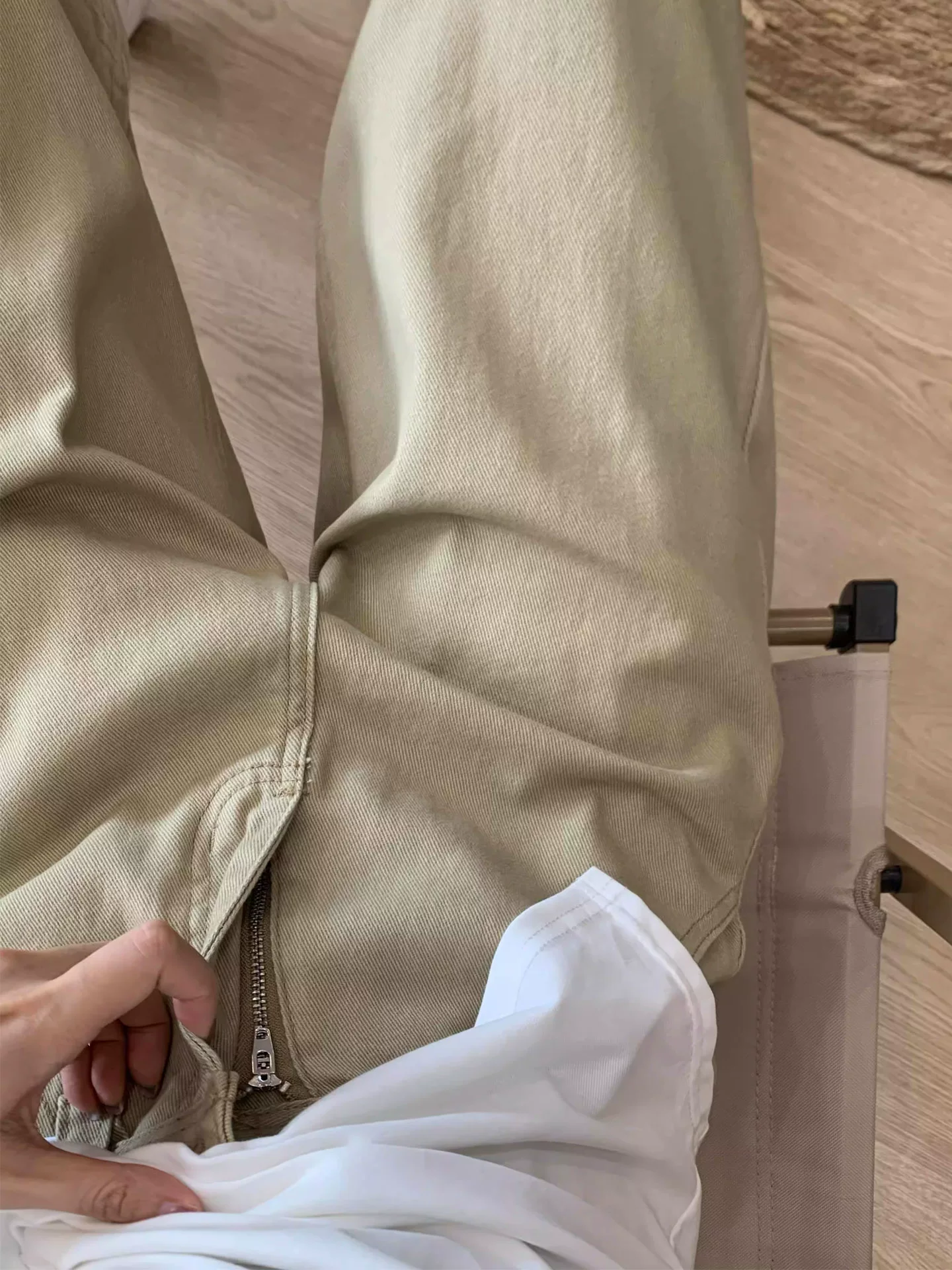 Quần jeans kaki ống rộng nữ hè 2025 kiểu mới size lớn cạp cao dáng rộng tôn dáng quần lửng ống thẳng