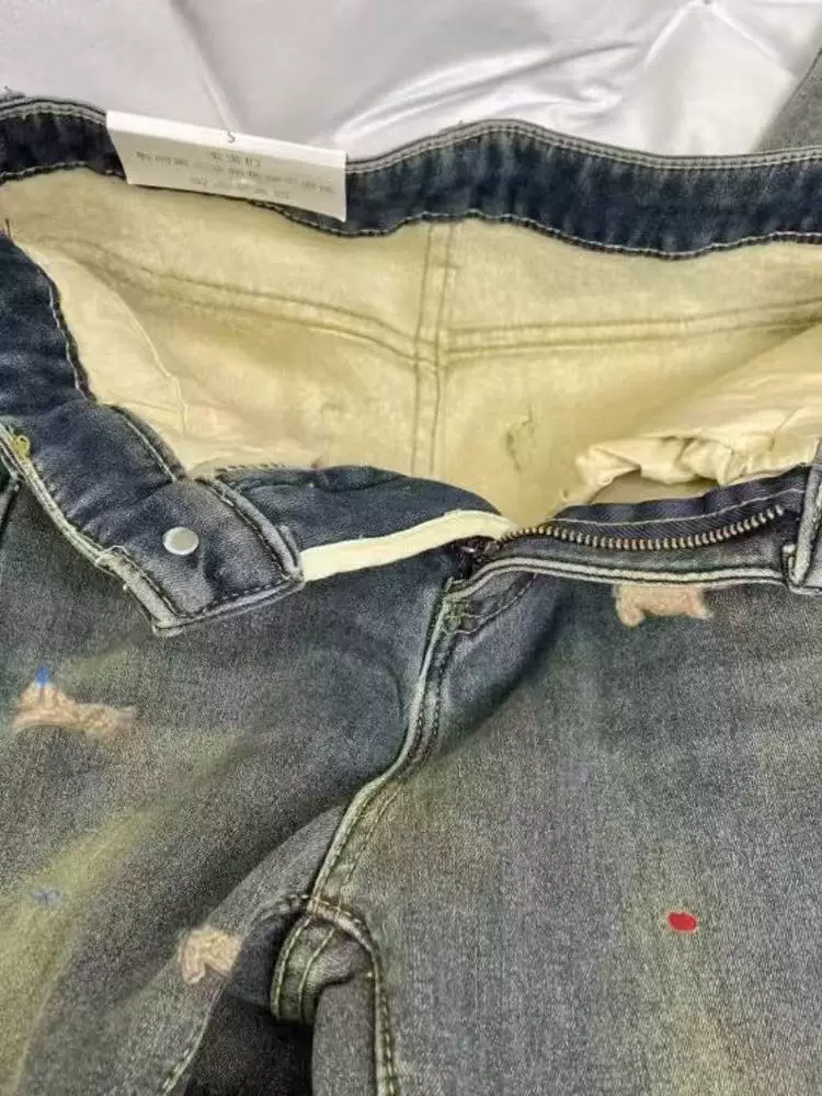 Quần jean ống loe lót lông cừu thêu Dachshund dành cho nữ, mùa thu đông, cỡ lớn, lưng cao, co giãn, che hông, quần ống loe giảm béo