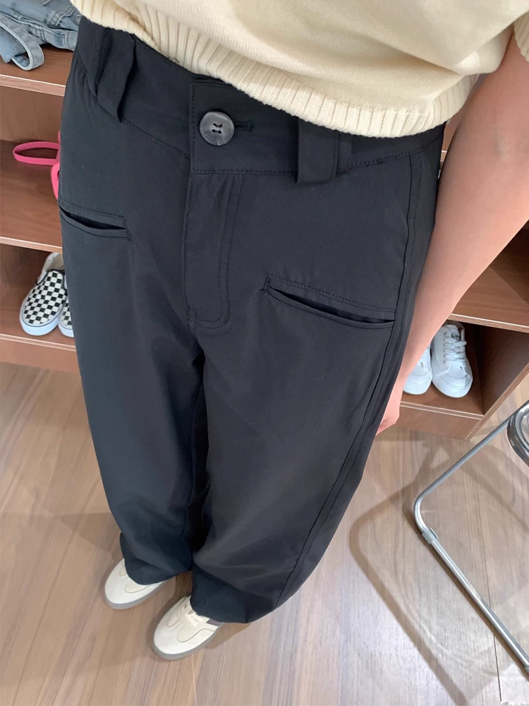 Quần âu nữ, dáng thu, dáng quả lê, quần âu, size lớn, lưng cao, che hông, dáng suôn, tôn dáng, quần ống rộng hẹp