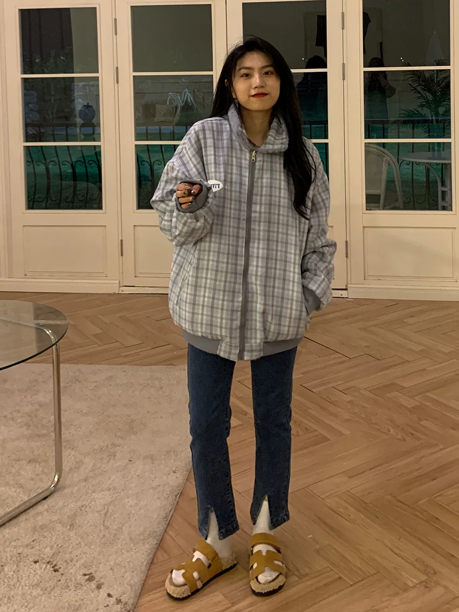 Quần jean xẻ tà màu đen dành cho nữ, mặc đầu thu, cỡ lớn, dáng rộng, tôn dáng, co giãn, nhỏ nhắn, quần thuốc lá ngắn.