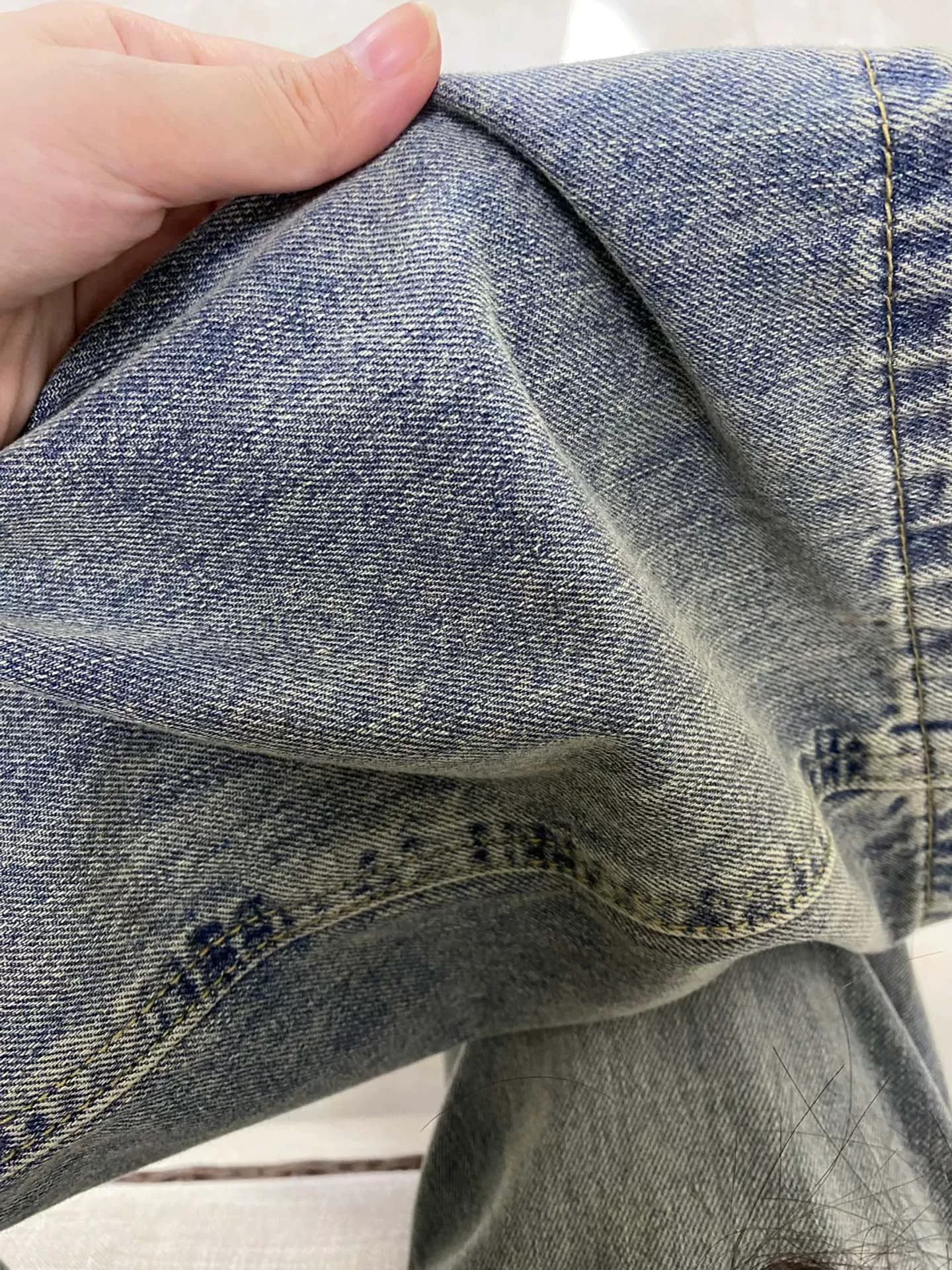 Quần jean ống rộng cổ điển dành cho nữ, phong cách đầu thu, cỡ lớn, lưng cao, dáng rộng, thon gọn, dáng quả lê, quần ống thẳng hẹp