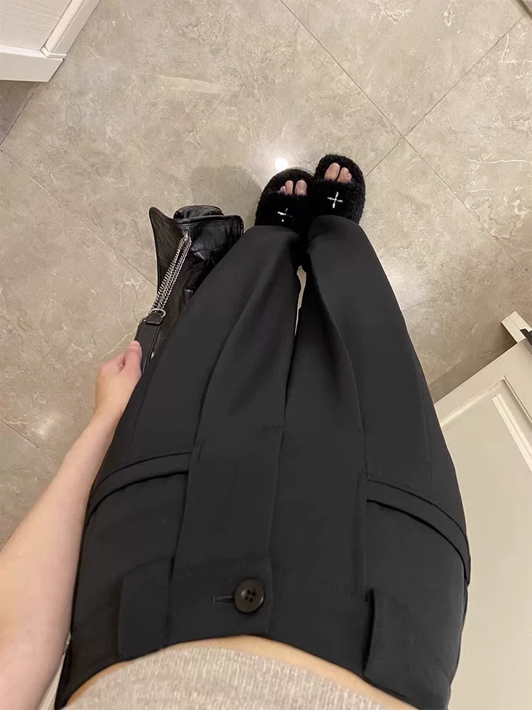 Quần âu cao cấp dành cho nữ, quần body dáng quả lê mùa hè, size lớn, cạp cao, che bụng, che hông, quần ống rộng tôn dáng