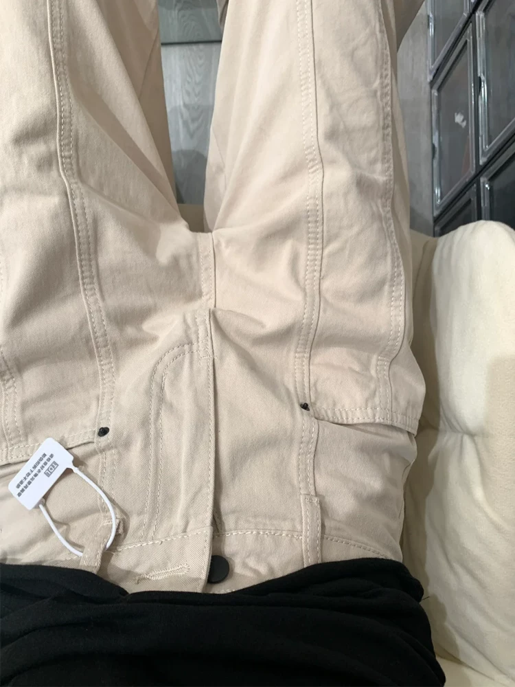 Quần jeans ống rộng kiểu Mỹ cổ điển dành cho nữ xuân 2025, size lớn, cạp cao, dáng rộng, tôn dáng, ống thẳng